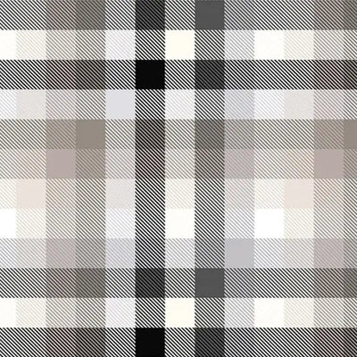 Simply Taupe Gray Plaid Cloud Cuddle Fabric per Yard
