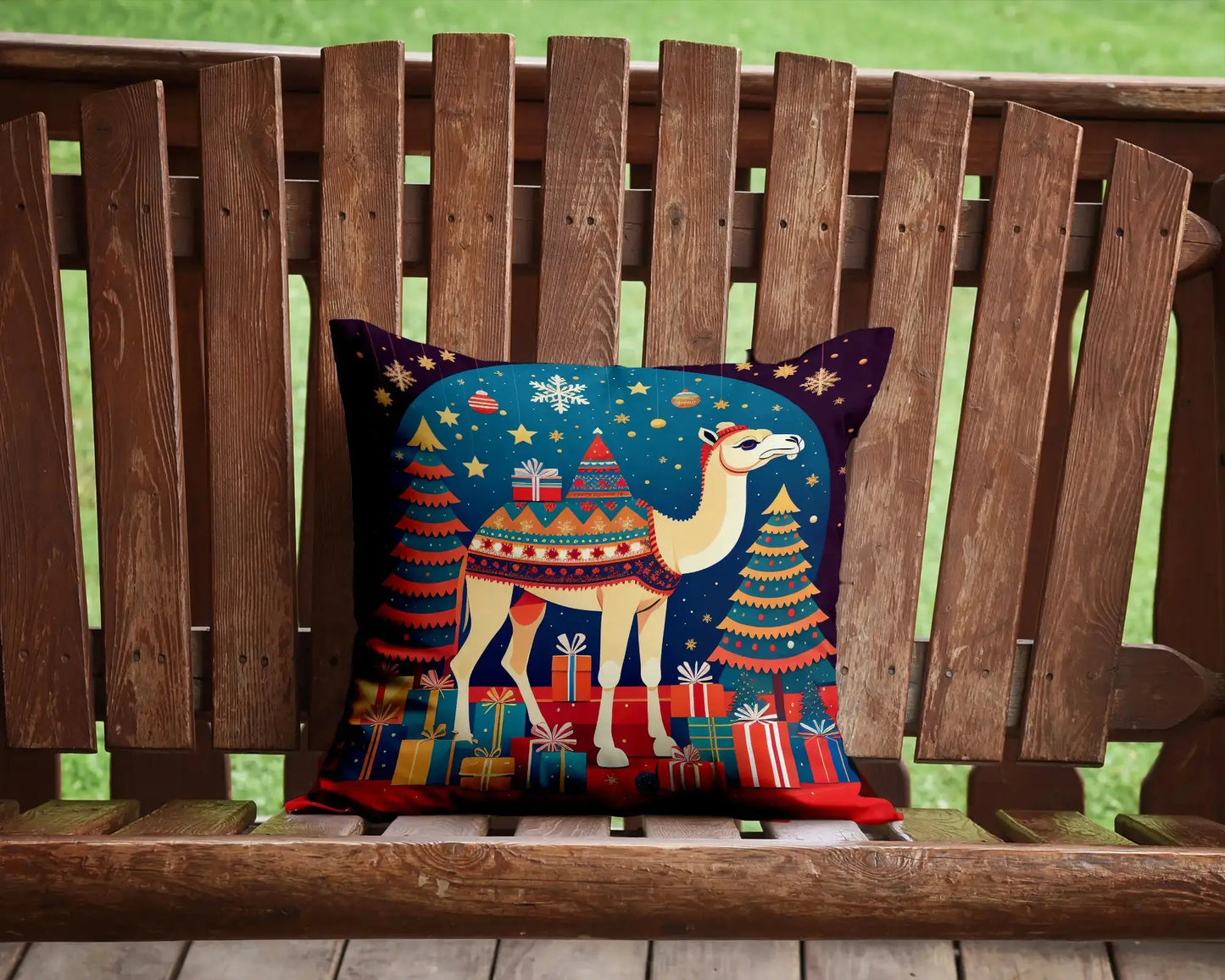 Coussin de Noël Camel