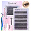 Kit de Extensión de Pestañas DIY Pawotence - 280pcs Clusters Individuales