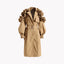 Manteau Trench à Volants