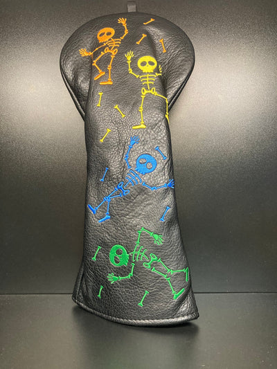 Funda para palo de golf con esqueleto festivo