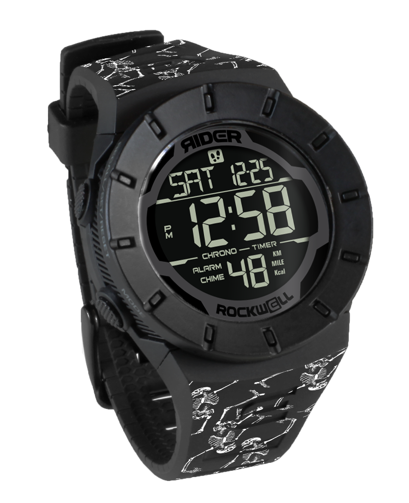 Coliseum Fit™ - Phantom Black Skeleton Pattern Watch (Forum Edition) - Korvel