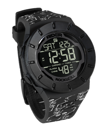Coliseum Fit™ - Phantom Black Skeleton Pattern Watch (Forum Edition) - Korvel
