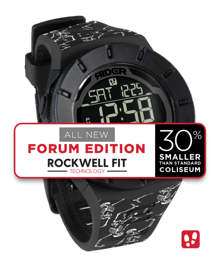 Coliseum Fit™ - Phantom Black Skeleton Pattern Watch (Forum Edition) - Korvel
