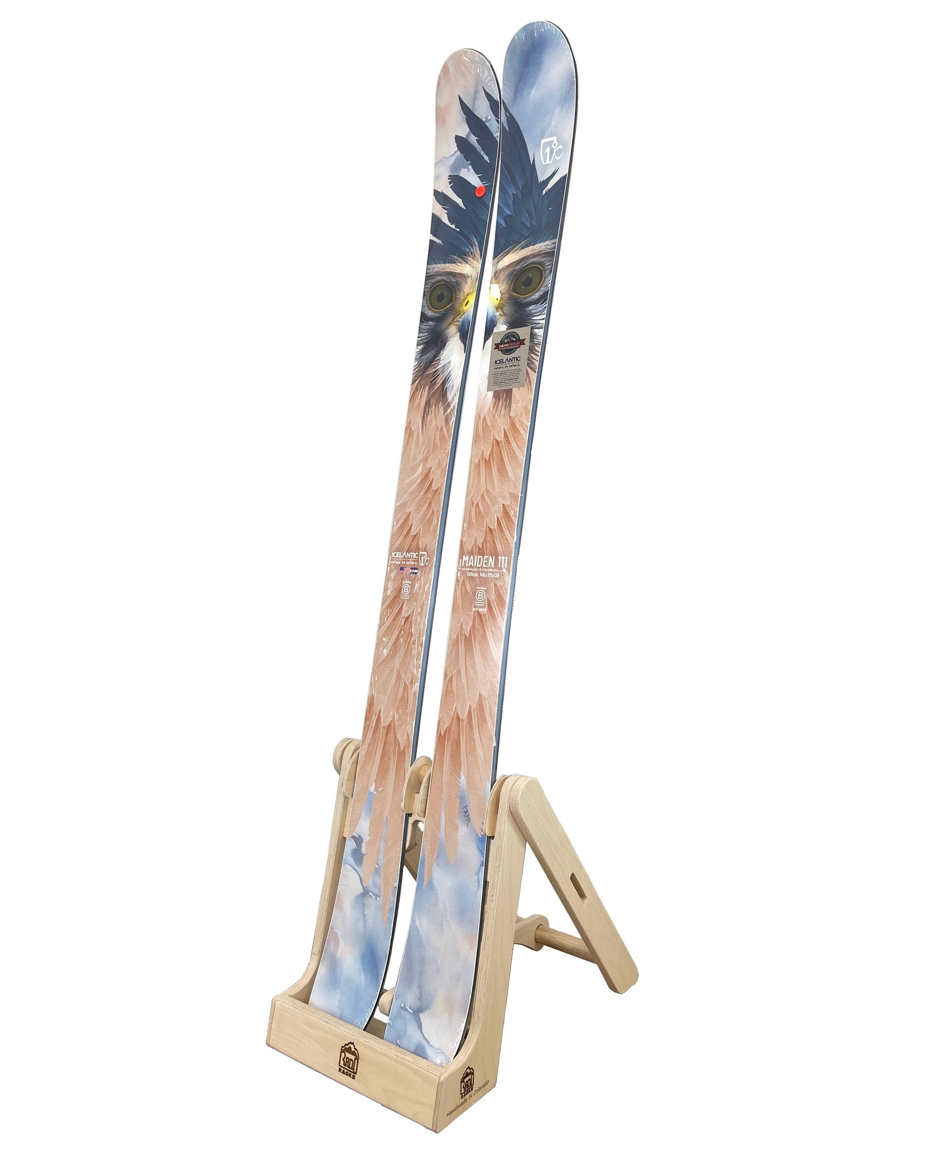 Stylish Ski Display Stand for Home & Garage - Korvel