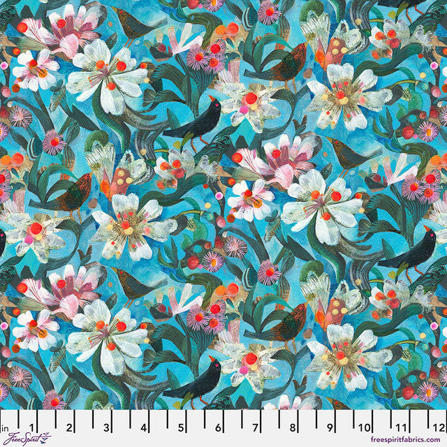 Skies Blue Colori Cotton Fabric - 44"/45" Per Yard