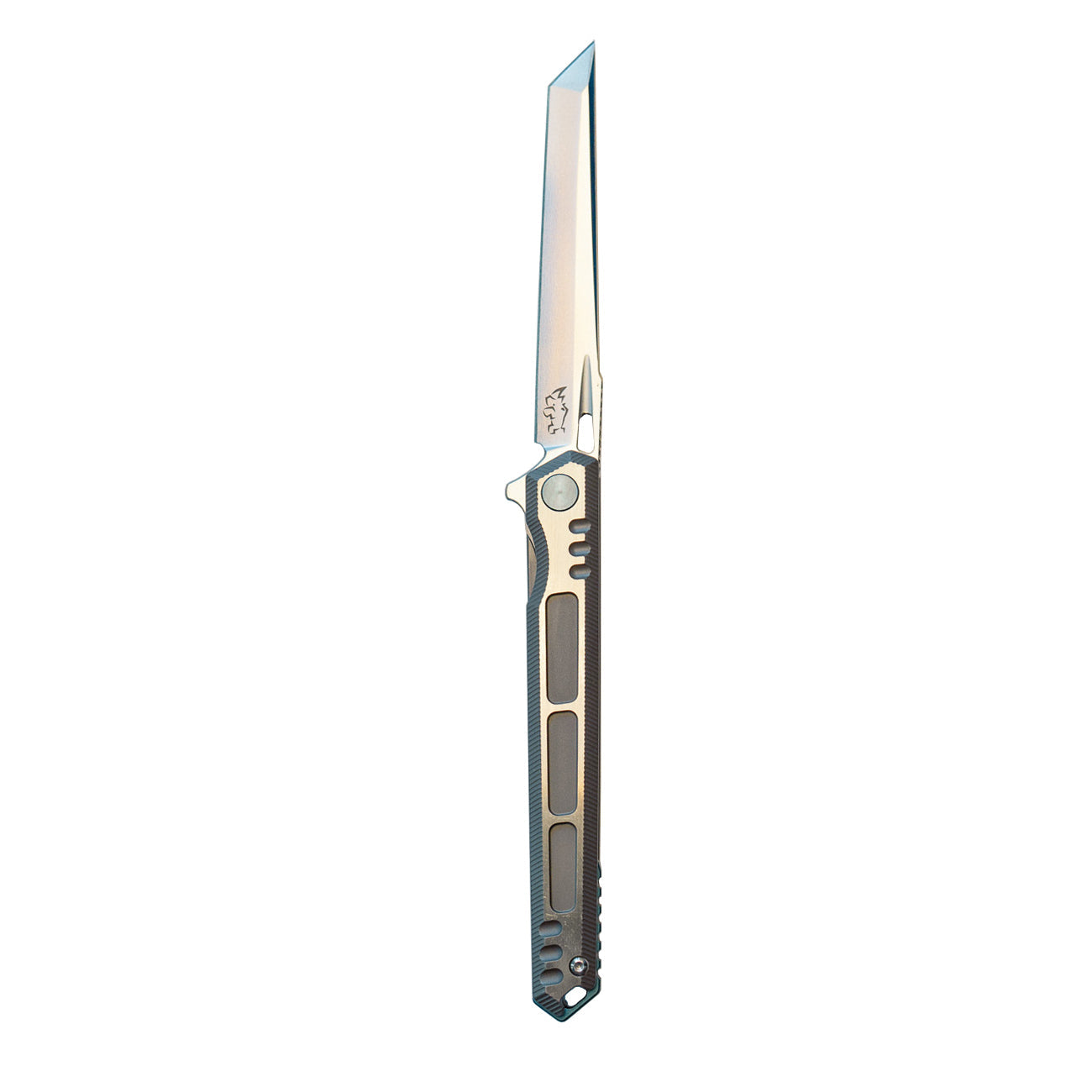 Cuchillo Plegable de Lujo con Hoja de Acero M390 y Mango de Titanio