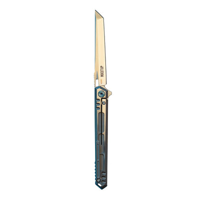 Couteau pliant de luxe avec lame en acier M390 et manche en titane