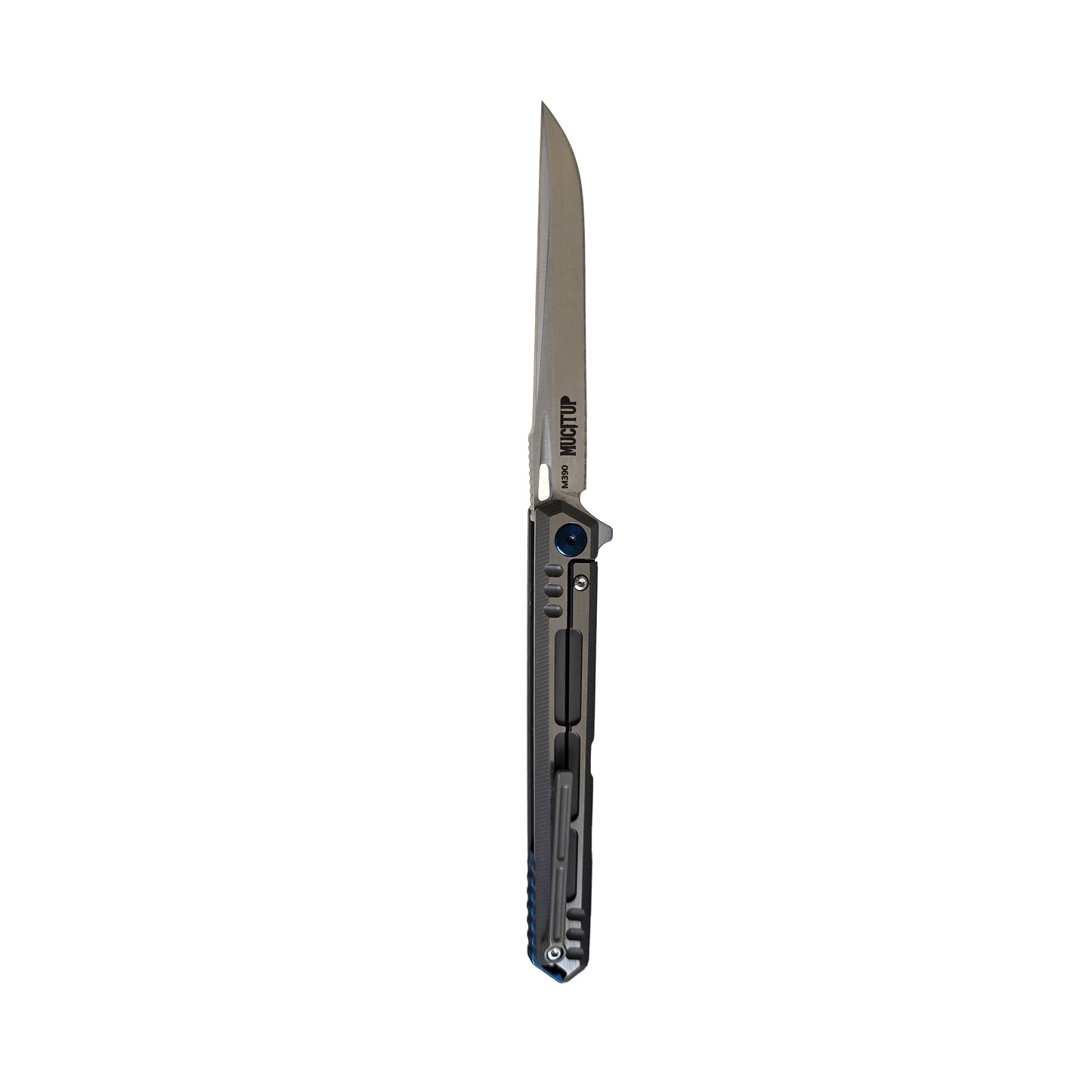 Cuchillo Plegable de Lujo con Hoja de Acero M390 y Mango de Titanio