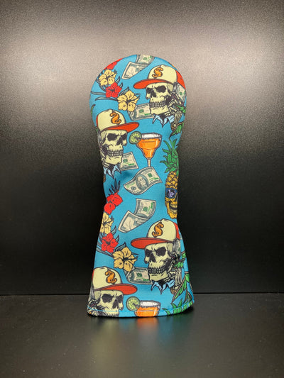 Edgy Skeletons Canvas Golf Headcover