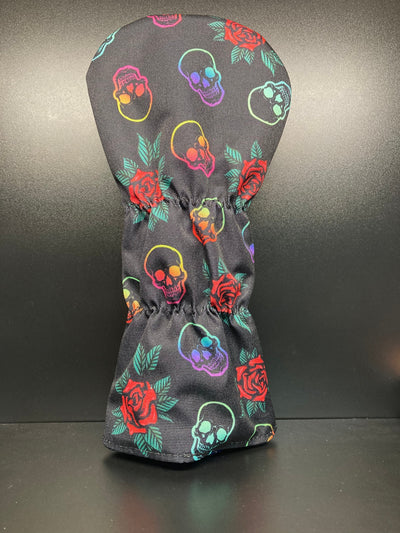 Edgy Skulls & Roses Golf Club Headcover