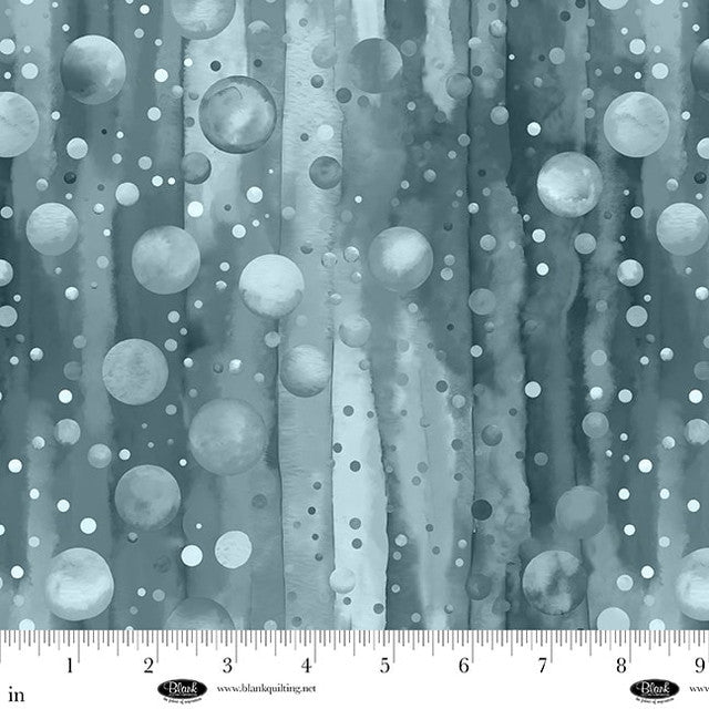 Slate Bubble Pops 108" Cotton Wideback Fabric
