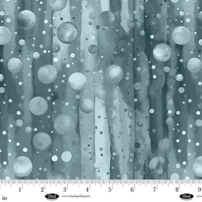 Slate Bubble Pops 108" Cotton Wideback Fabric
