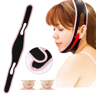 Sleeping Face-Lift Mask Massage Slimming Shaper Anti Wrinkle V Line Half Relaxation Facial Slimming Bandage Face Lift Up Belt - Korvel