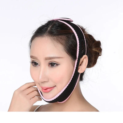 Sleeping Face-Lift Mask Massage Slimming Shaper Anti Wrinkle V Line Half Relaxation Facial Slimming Bandage Face Lift Up Belt - Korvel