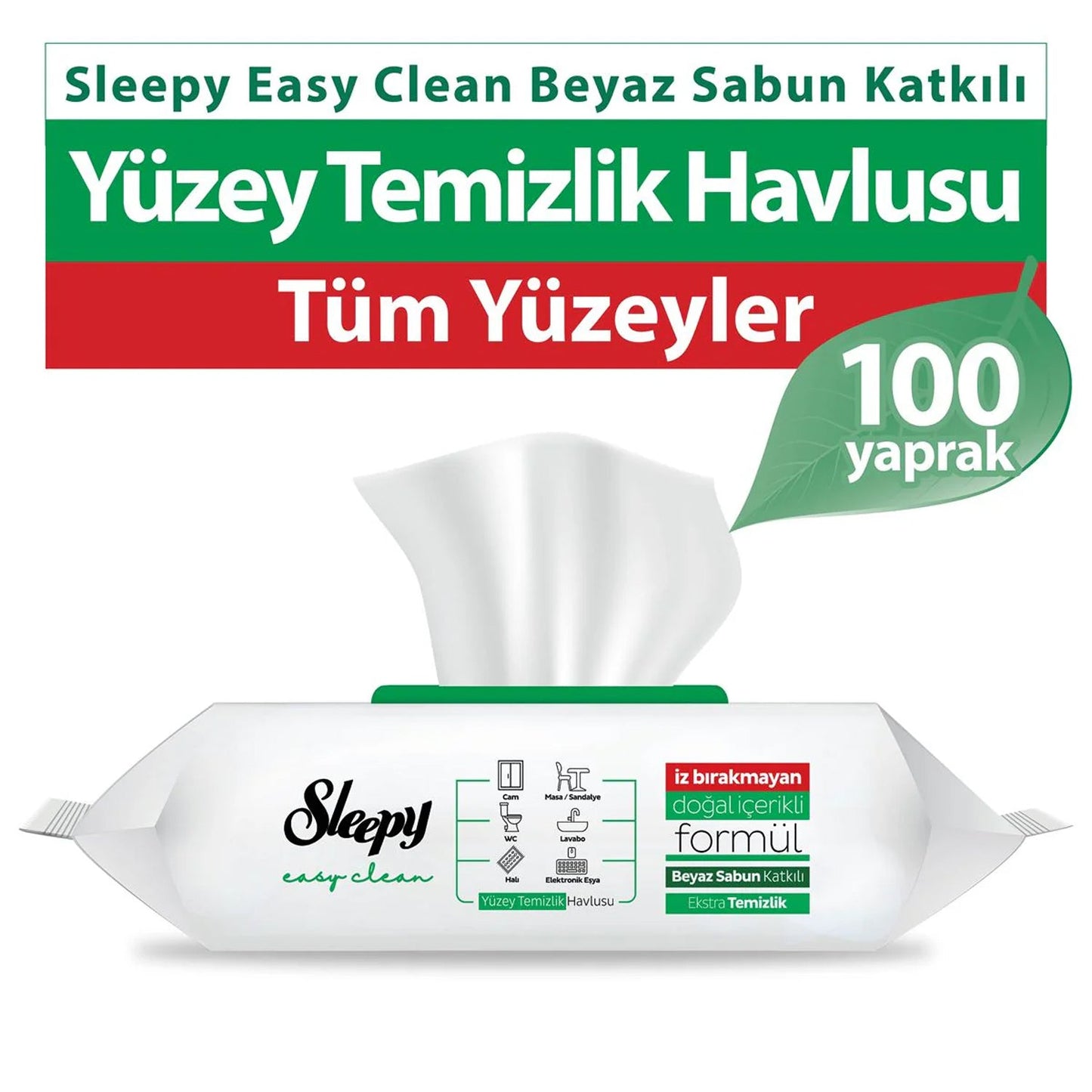 Sleepy Easy Clean Wet Wipes – Green (100 pcs)