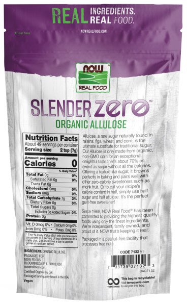 Organic Allulose Sweetener - Slender Zero Calorie Sugar Alternative - Korvel