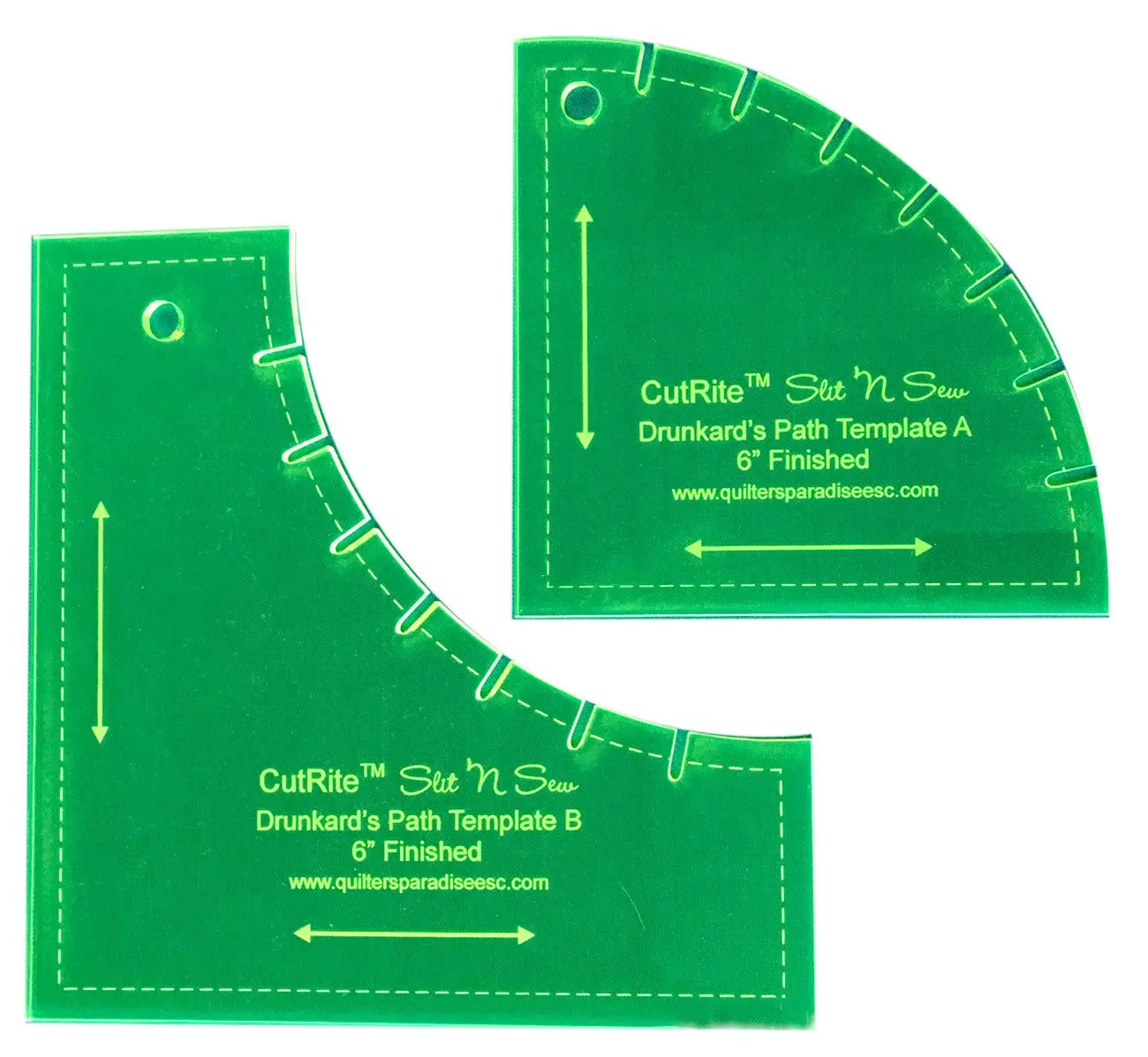 Règle de chemin de ivrogne Slit N Sew 6in finie