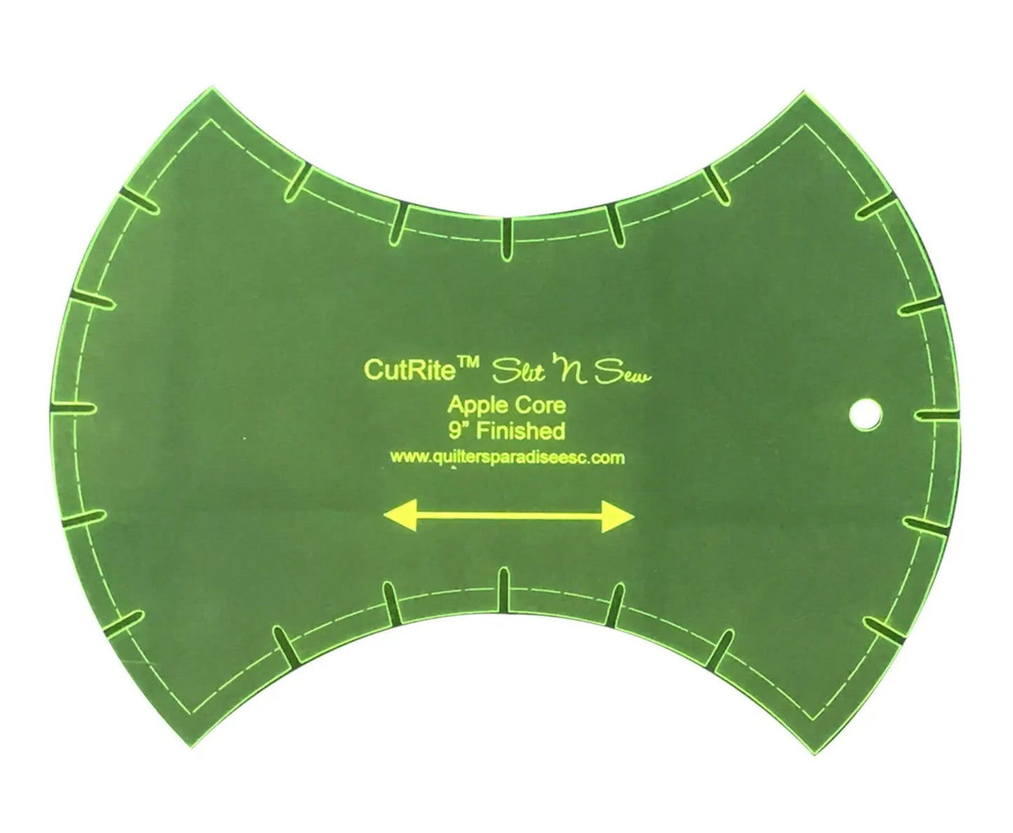 Plantilla de núcleo de manzana Slit N Sew - 9 pulgadas terminadas