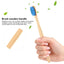 Brosse à dents en bambou naturel avec poils doux
