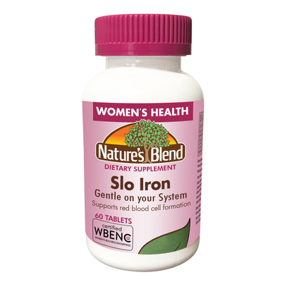 NAT B Slo Iron Tablets for Women - 60 Count