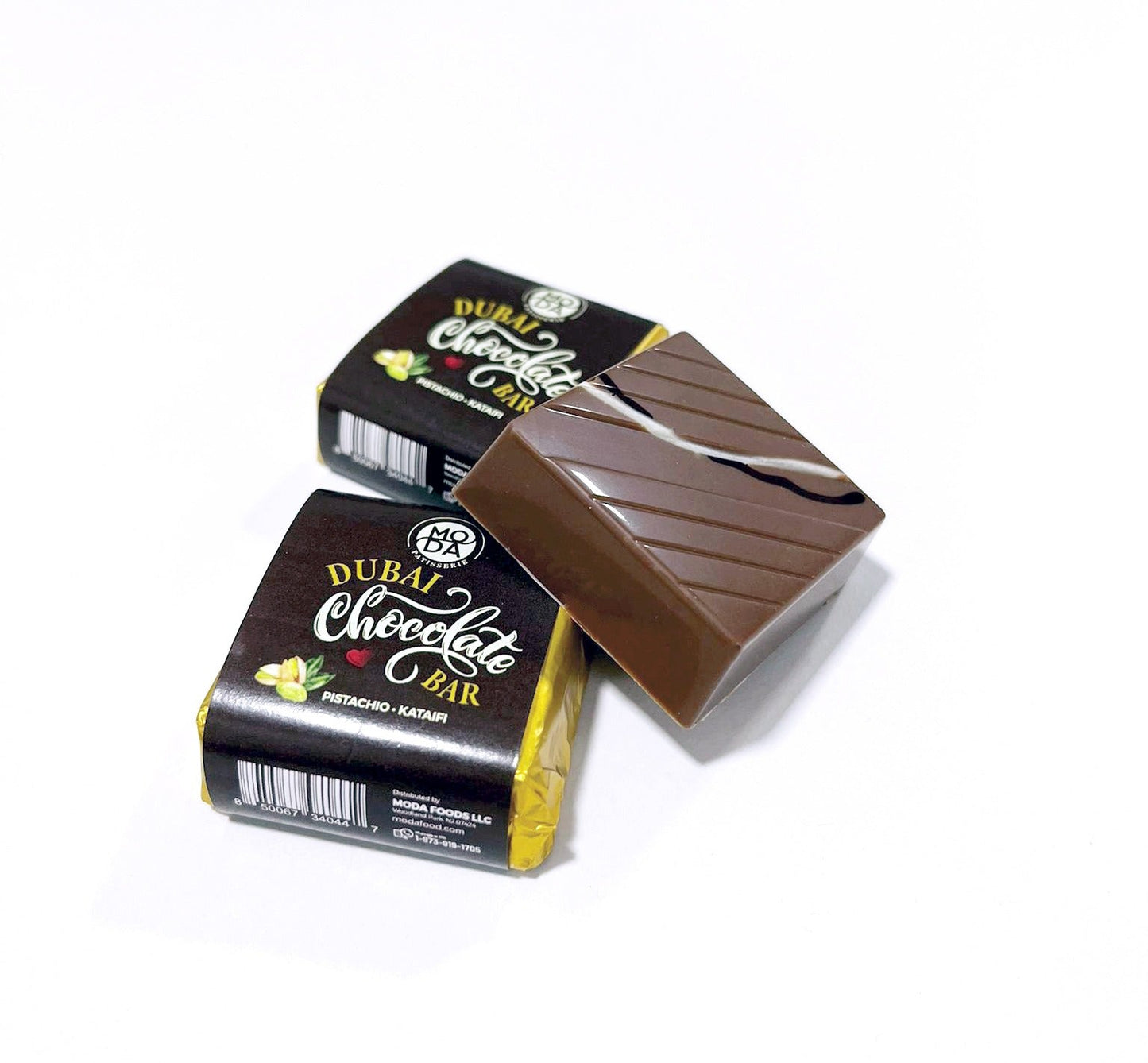 Chocolate Moda Dubai – Barra pequeña, 20 g (0,7 oz) 