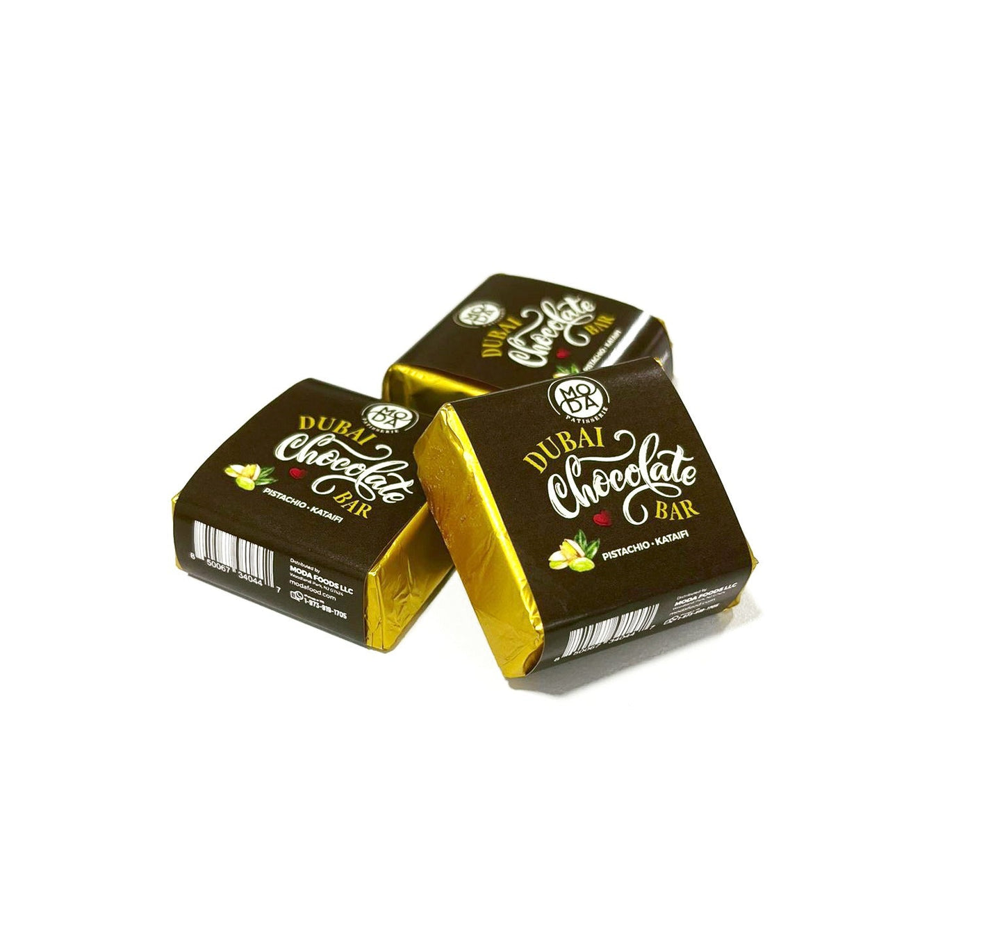 Chocolate Moda Dubai – Barra pequeña, 20 g (0,7 oz) 