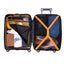 Compact 20-Inch Black Hardcase Roller Luggage with 360-Degree Mobility - Korvel
