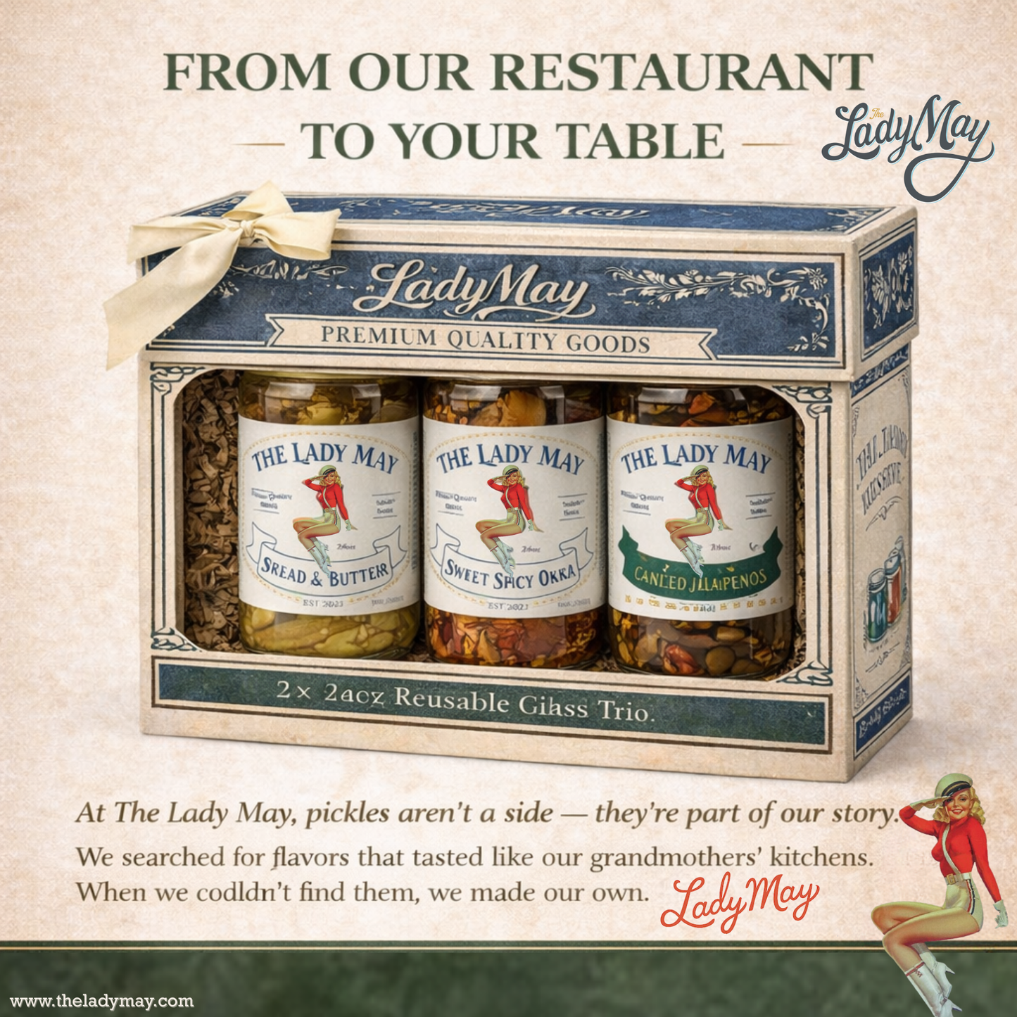Conjunto de Regalo Lady May Pickle Trio – Paquete de 3