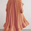 Robes mini unies asymétriques pour femmes