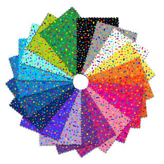 Paquete de Fat Quarters Snips - 20 Telas de Algodón Coloridas