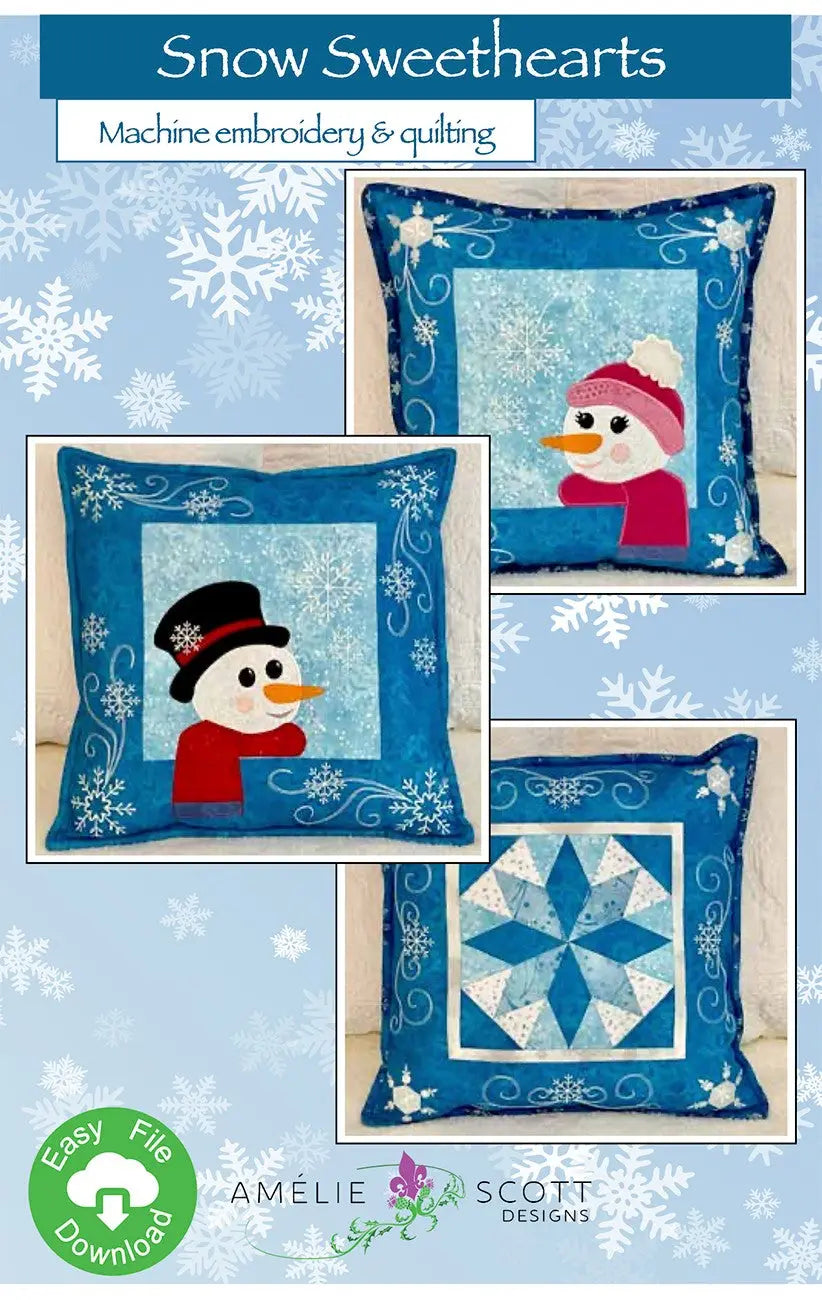 Snow Sweethearts Home Decor Sewing Pattern