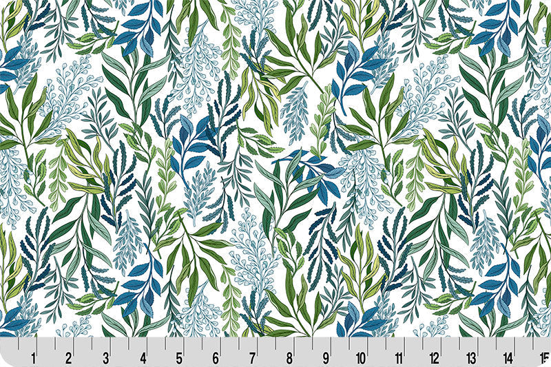 Tissu Cuddle Dreamweaver Snow Whispering Blooms par Yard