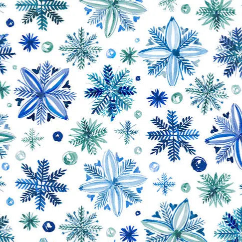 Tela Digital Cuddle Azul Brillante Neve por Yarda