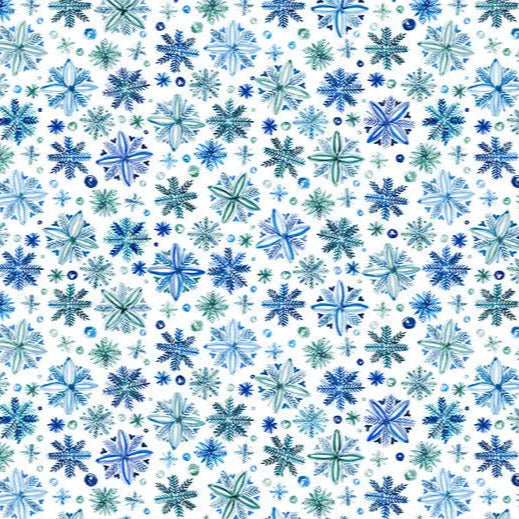 Tela Digital Cuddle Azul Brillante Neve por Yarda