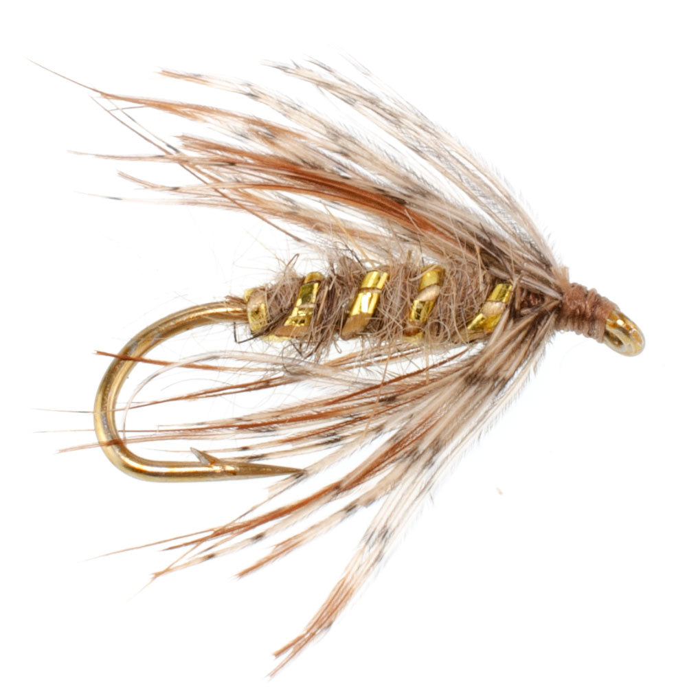 Trout Fishing Essentials: 3-Pack March Brown Soft Hackle Flies - Size 12 - Korvel