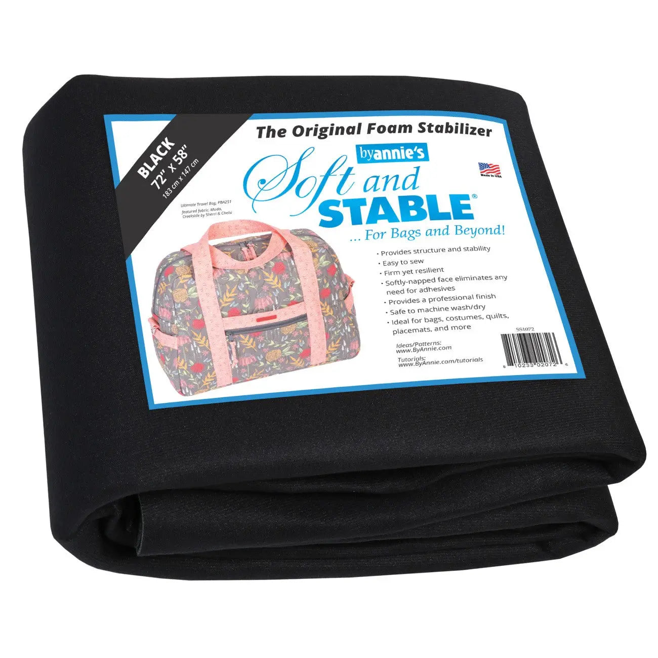 Estabilizador de espuma negro suave y estable 100% poliéster 72in x 58in