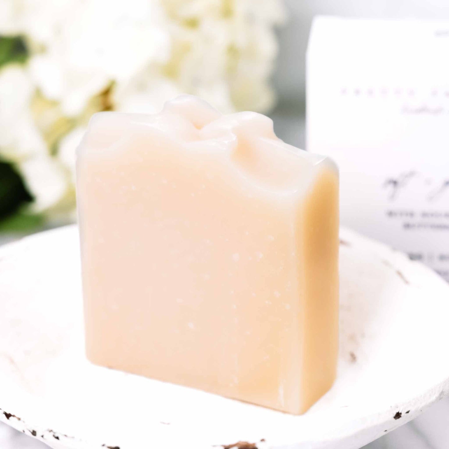 Jabón de suero de leche suave y delicado, hecho para pieles sensibles, barra de jabón de sebo y leche de cabra hecha a mano sin fragancia