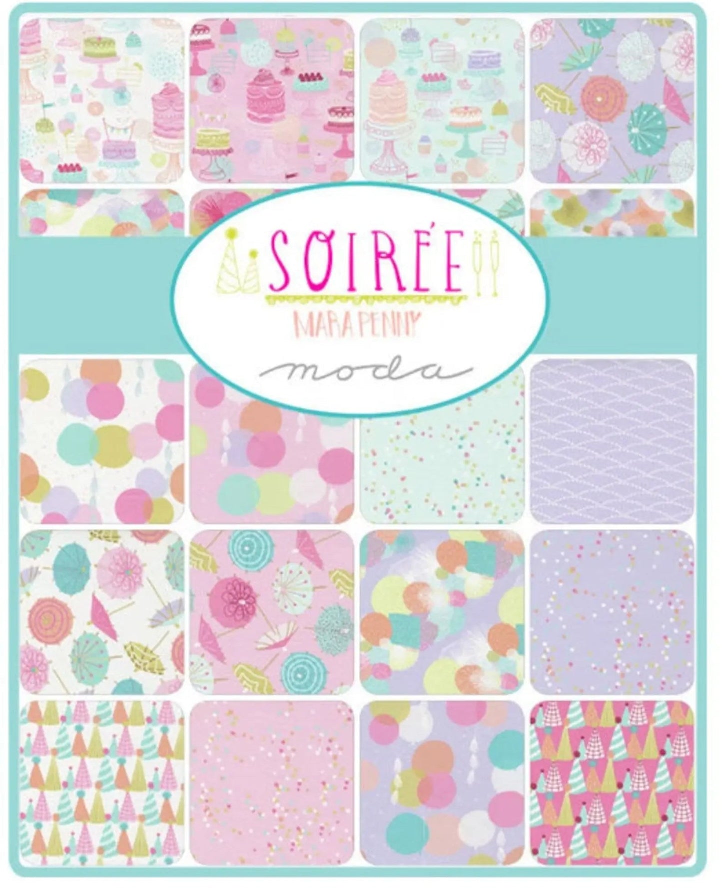Soiree Layer Cake - Premium Cotton Fabric Collection