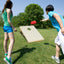 Juego de Tablero de Cornhole de Madera Sólida Premium con 8 Bolsas de Frijoles