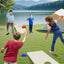 Juego de Tablero de Cornhole de Madera Sólida Premium con 8 Bolsas de Frijoles