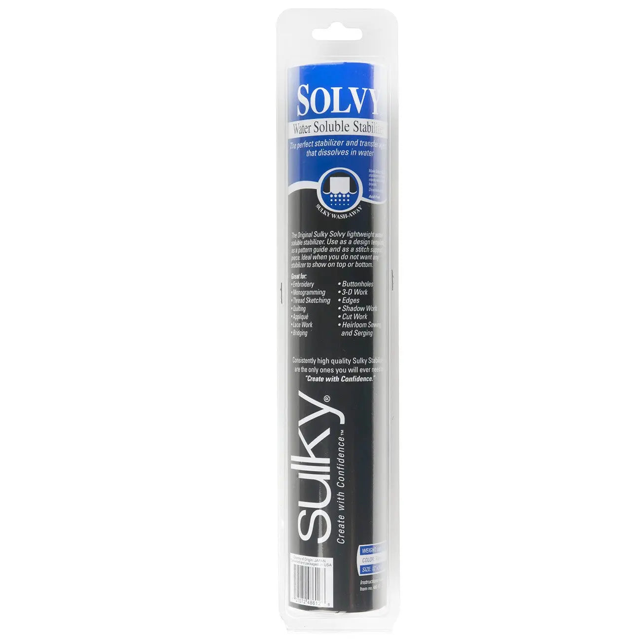 Solvy Lightweight Water Soluble Stabilizer 12in x 9.5yds