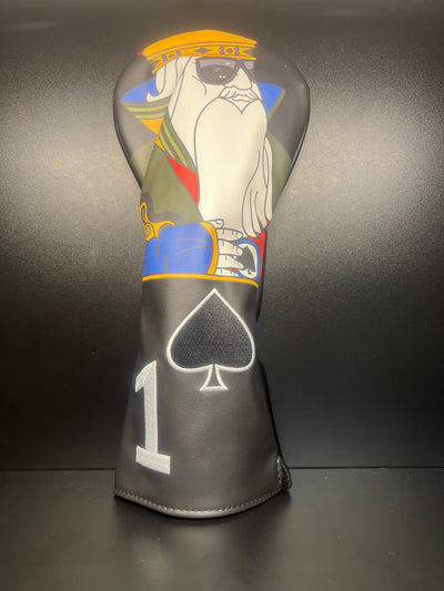 Whimsical Spade Family Golf Headcovers