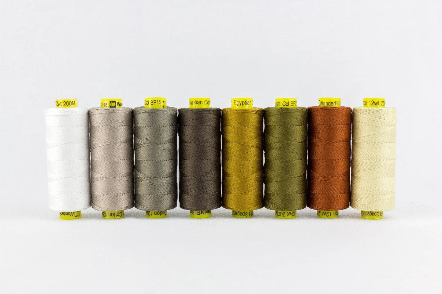 Ensemble de fils Spagetti 8 bobines - Neutres