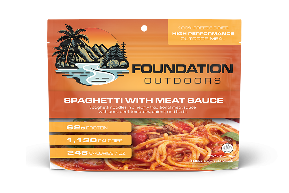 Repas de spaghetti à la viande de FOUNDATION Outdoors
