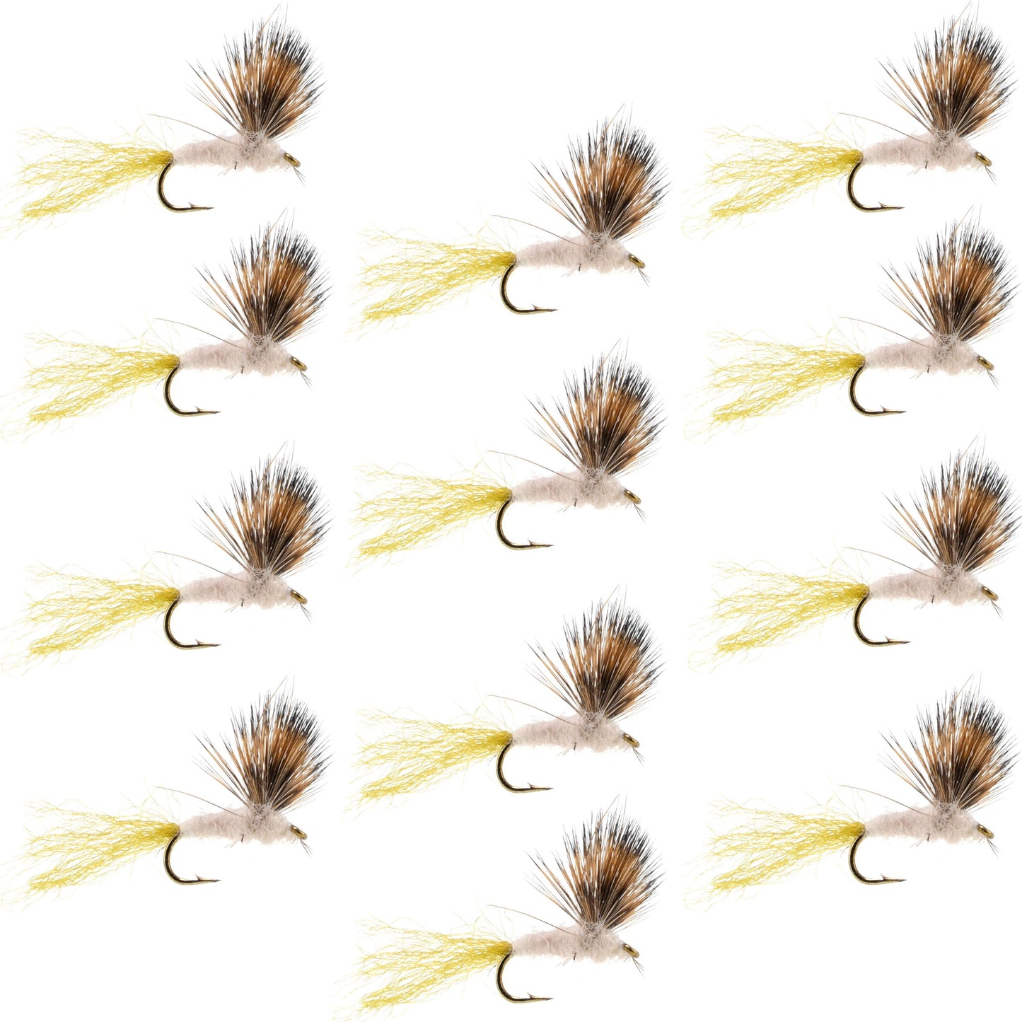 Sparkle Dun Pale Morning Dun PMD Mayfly 12 Flies Hook size 16 - Korvel