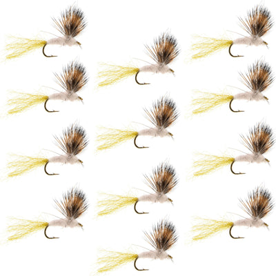 Sparkle Dun Pale Morning Dun PMD Mayfly 12 Flies Hook size 16 - Korvel