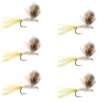 Sparkle Dun Pale Morning Dun PMD Mayfly 6 Flies Hook size 18 - Korvel