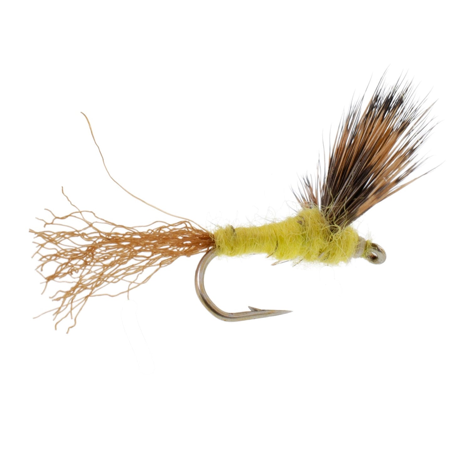 Sparkle Dun PMD Yellow Body Mayfly - 12 Pack, Size 16