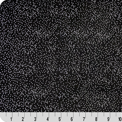 Sparkle Cuddle Glitter Black/Silver Fabric - 58"/60" per yard